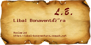 Libal Bonaventúra névjegykártya